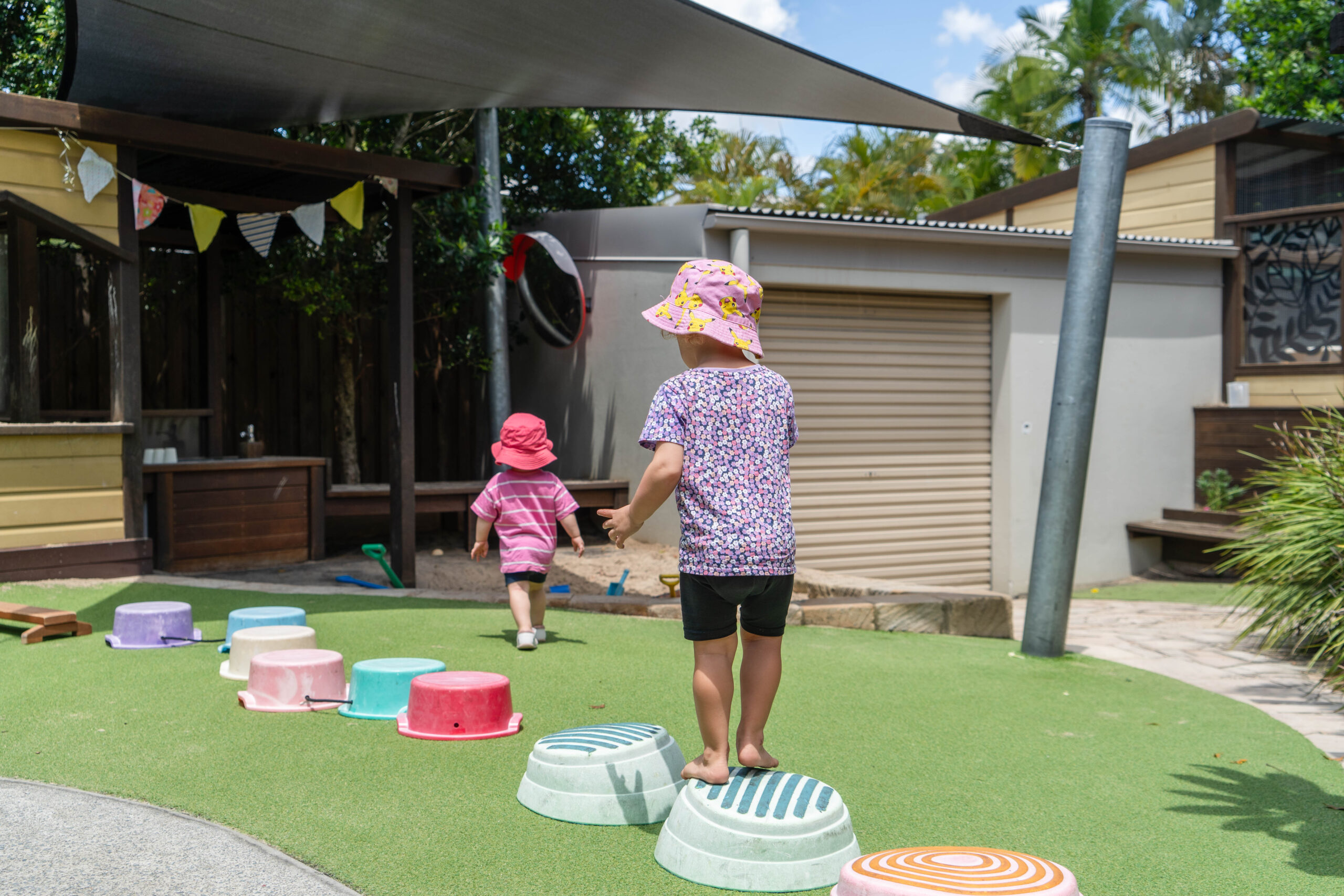 Obstacles course at Kenmore Hills Early Learning