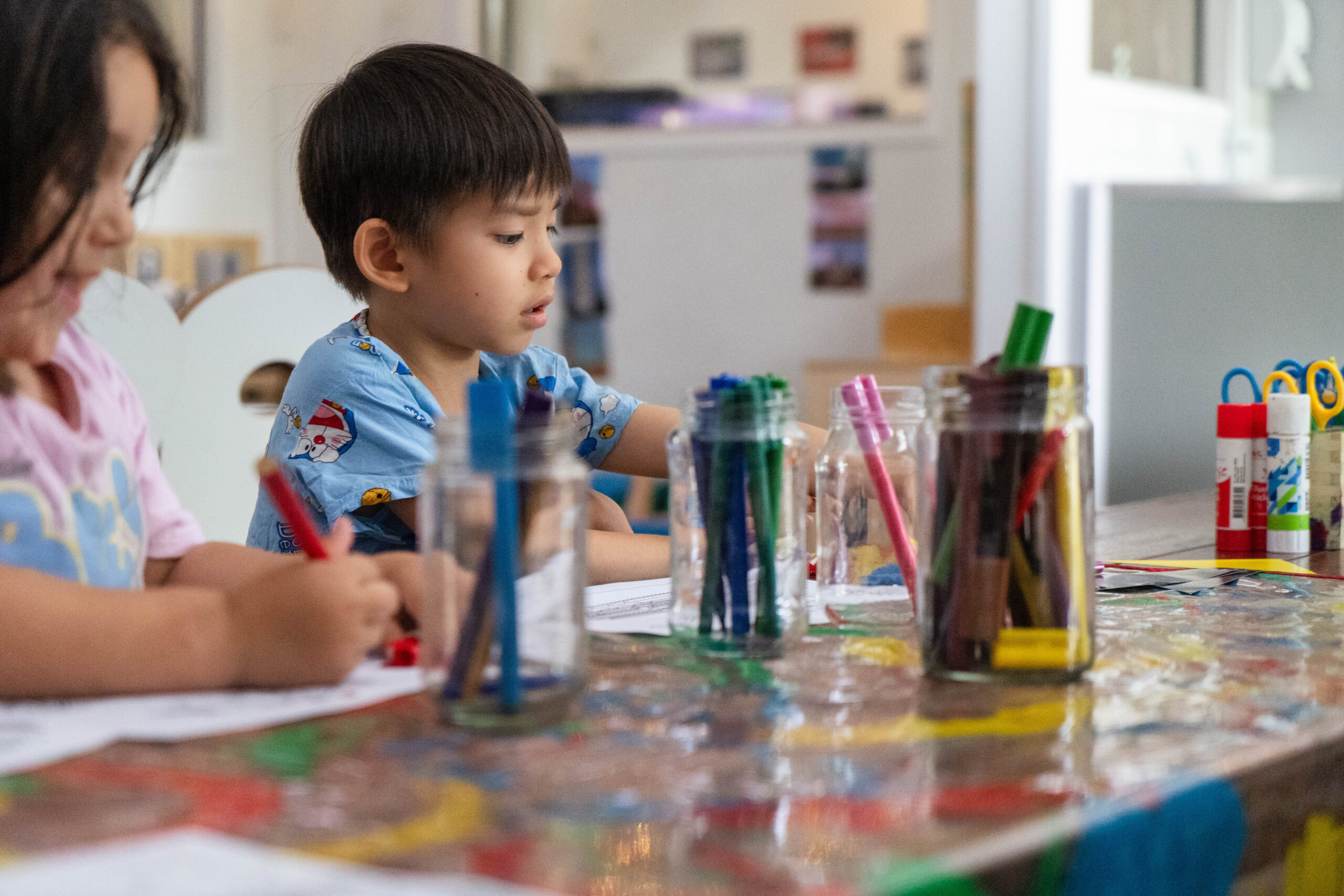 Drawing at Kenmore Hills Early Learning